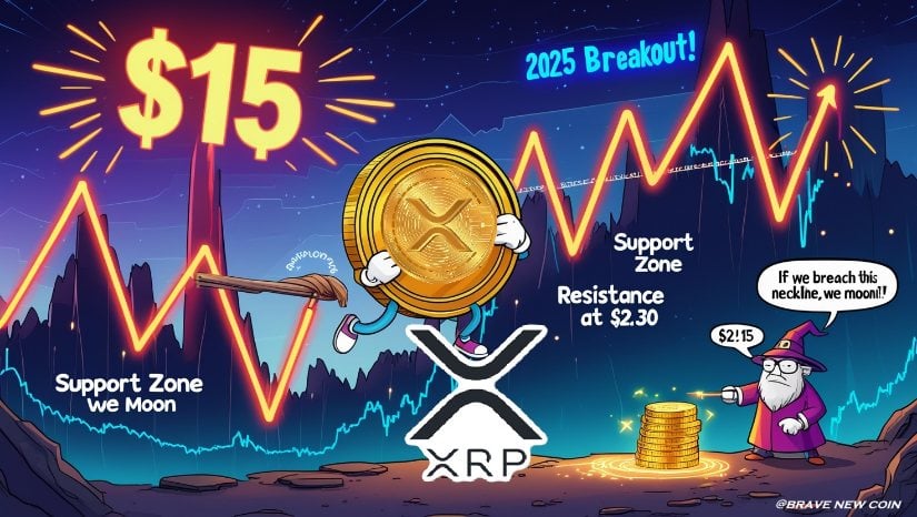 XRP Price Prediction: Top Crypto Analyst Projects $15 XRP by 2025 and $26.50 by 2030 – Brave New Coin
