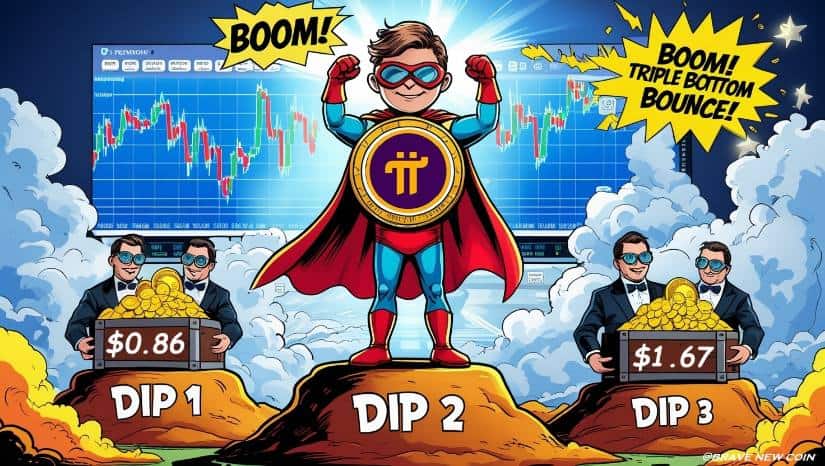 Pi Network (PI) Price Prediction: Triple Bottom Pattern and Whale Accumulation Set Pi Coin Up for $1.67