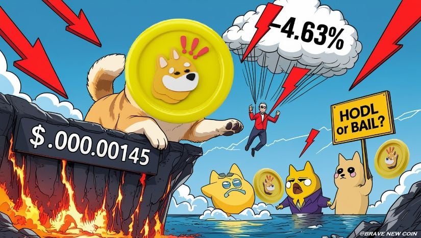 Bonk Price Prediction: Bonk Breaks Key Support at $0.0000145—Is a Deeper Correction on the Horizon? – Brave