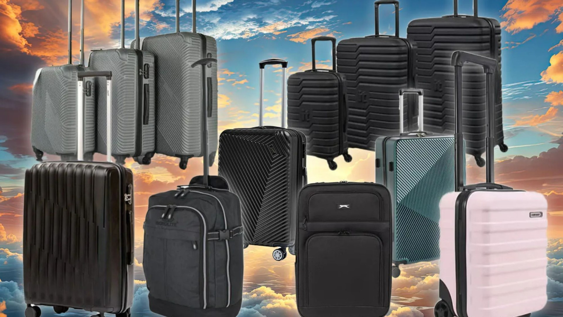 Cheapest shop to buy suitcases this week including cabin baggage that fits Ryanair, EasyJet and Jet2…
