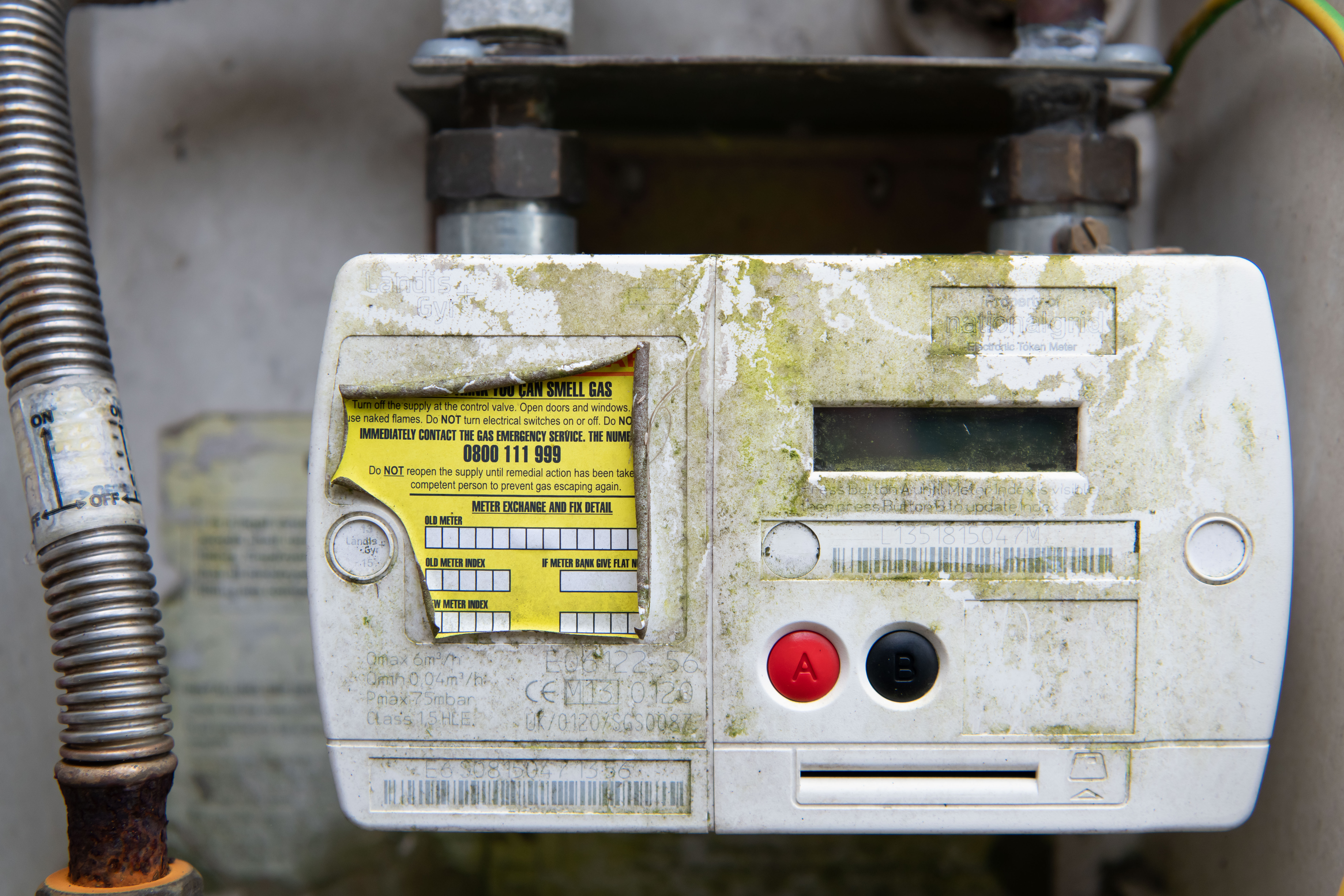 Prepayment gas meter.