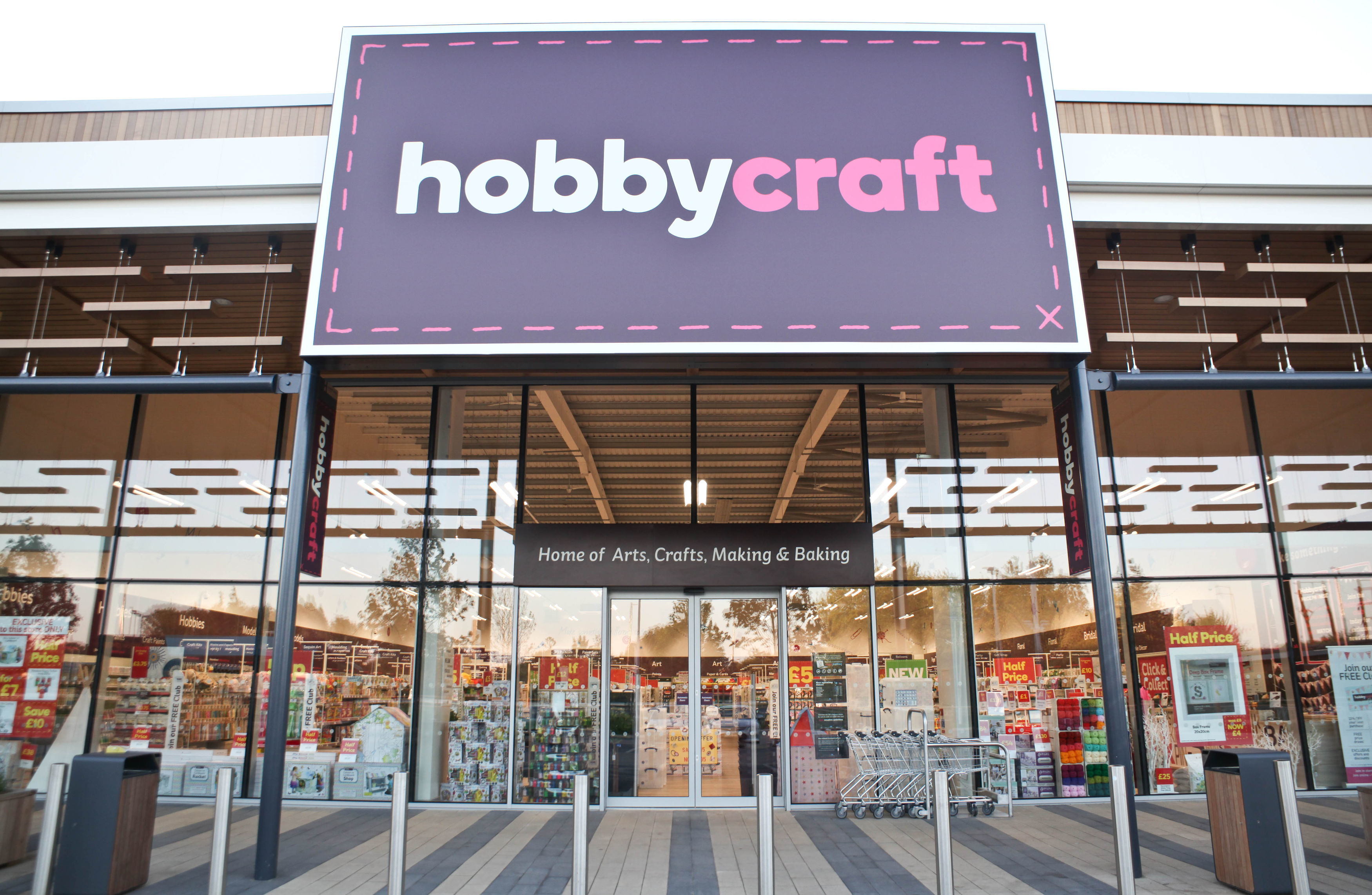 Hobbycraft store exterior.