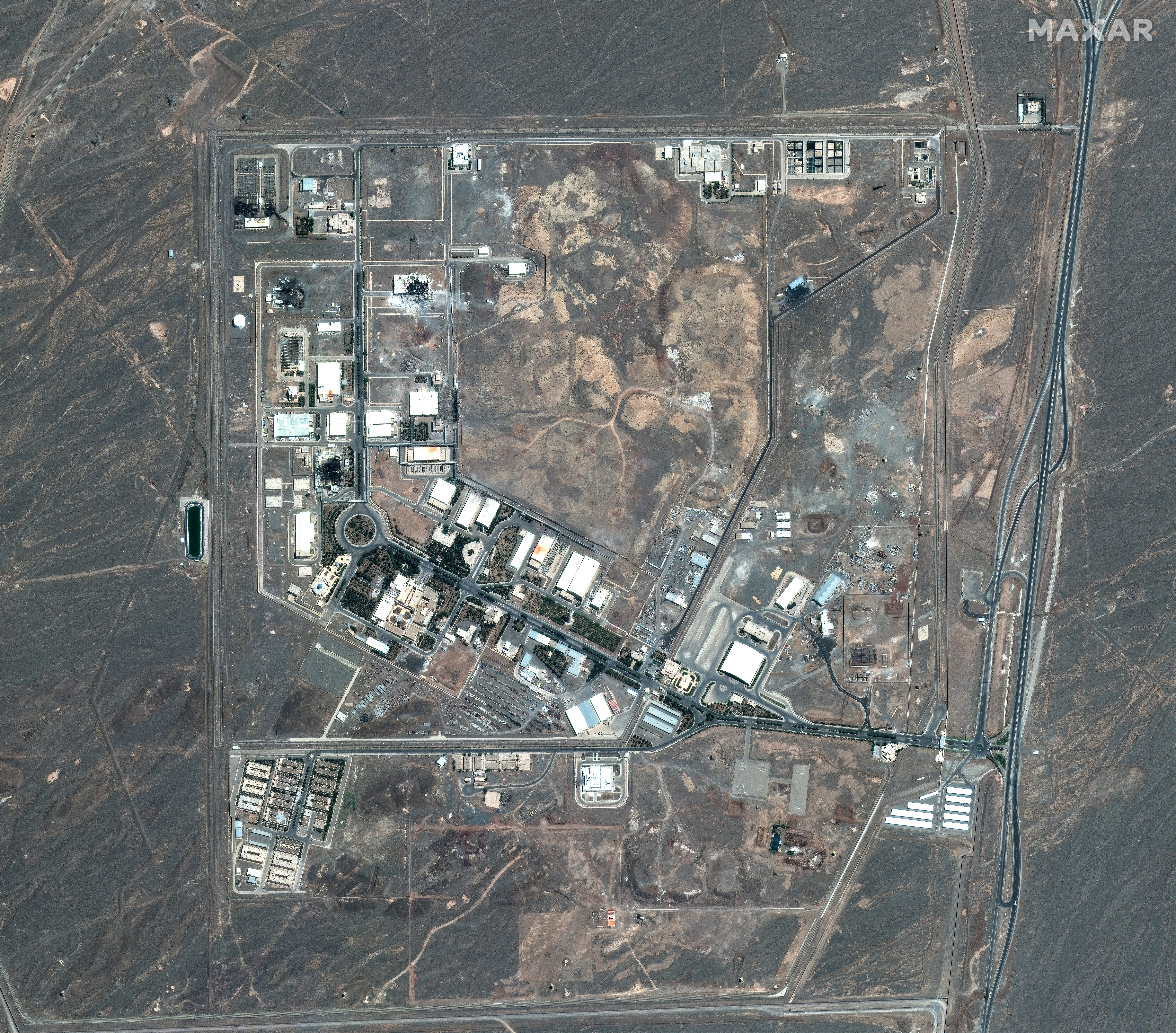 ies shows the Natanz nuclear enrichment facility in central Iran on January 24, 2025.