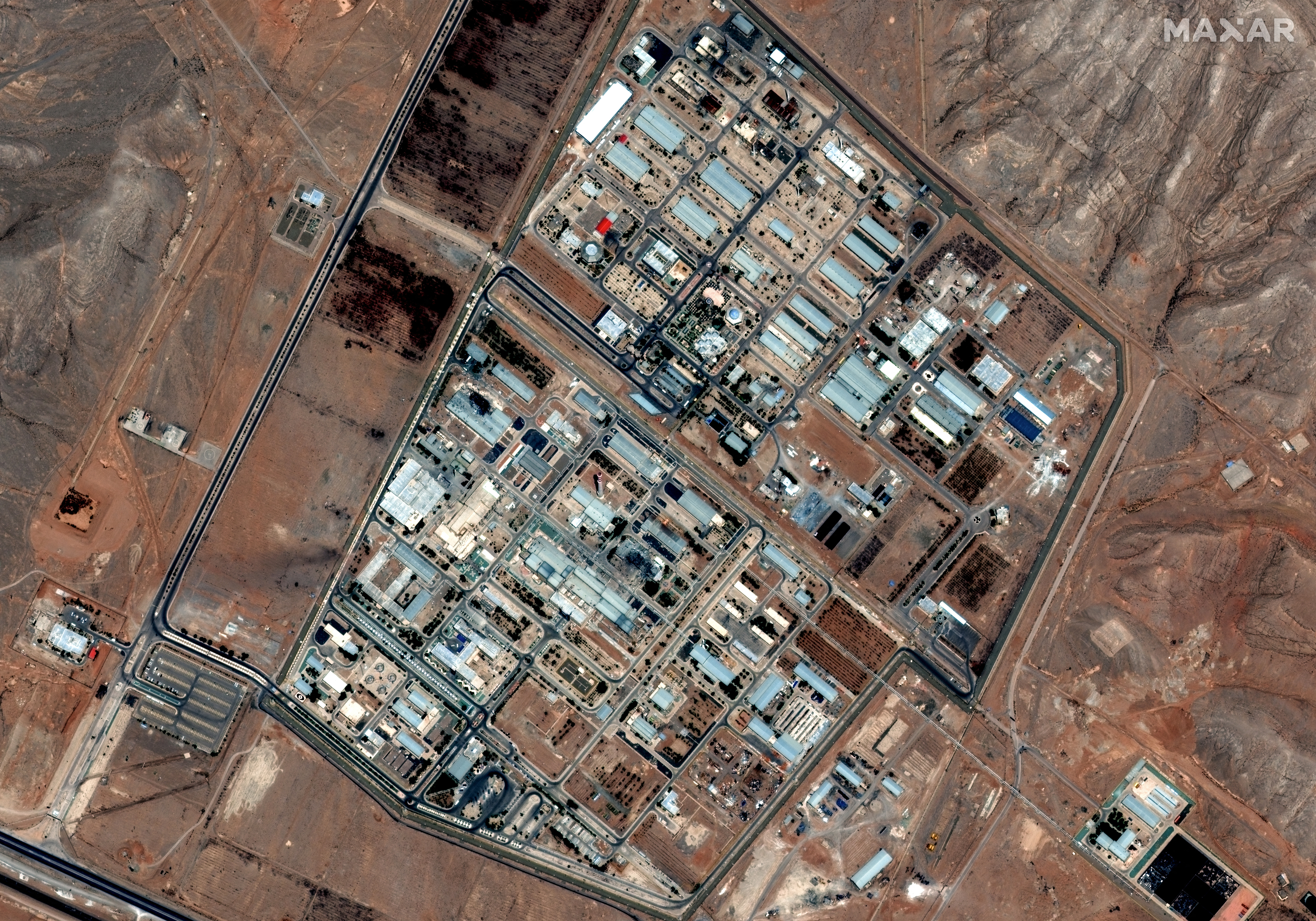 hows the Isfahan nuclear enrichment facility in central Iran on June 3, 2025.
