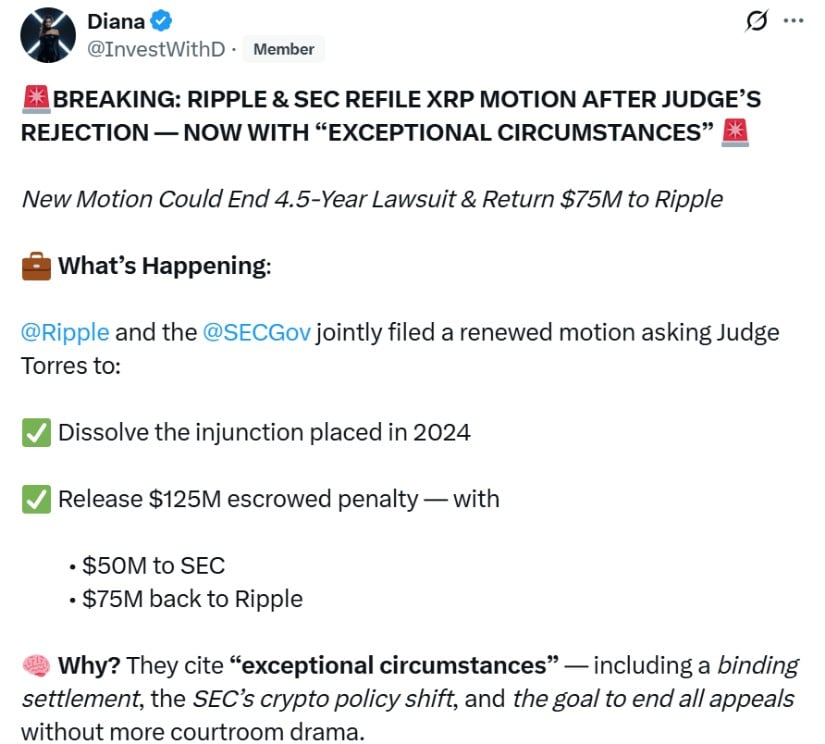 XRP Lawsuit News Reinforces Bullish Sentiment