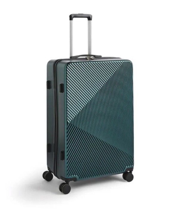 Dunelm - Metallic Hard Shell Suitcase £45, https://www.dunelm.com/product/metallic-hard-shell-suitcase-1000256865?defaultSkuId=30927908, Credit: Dunelm