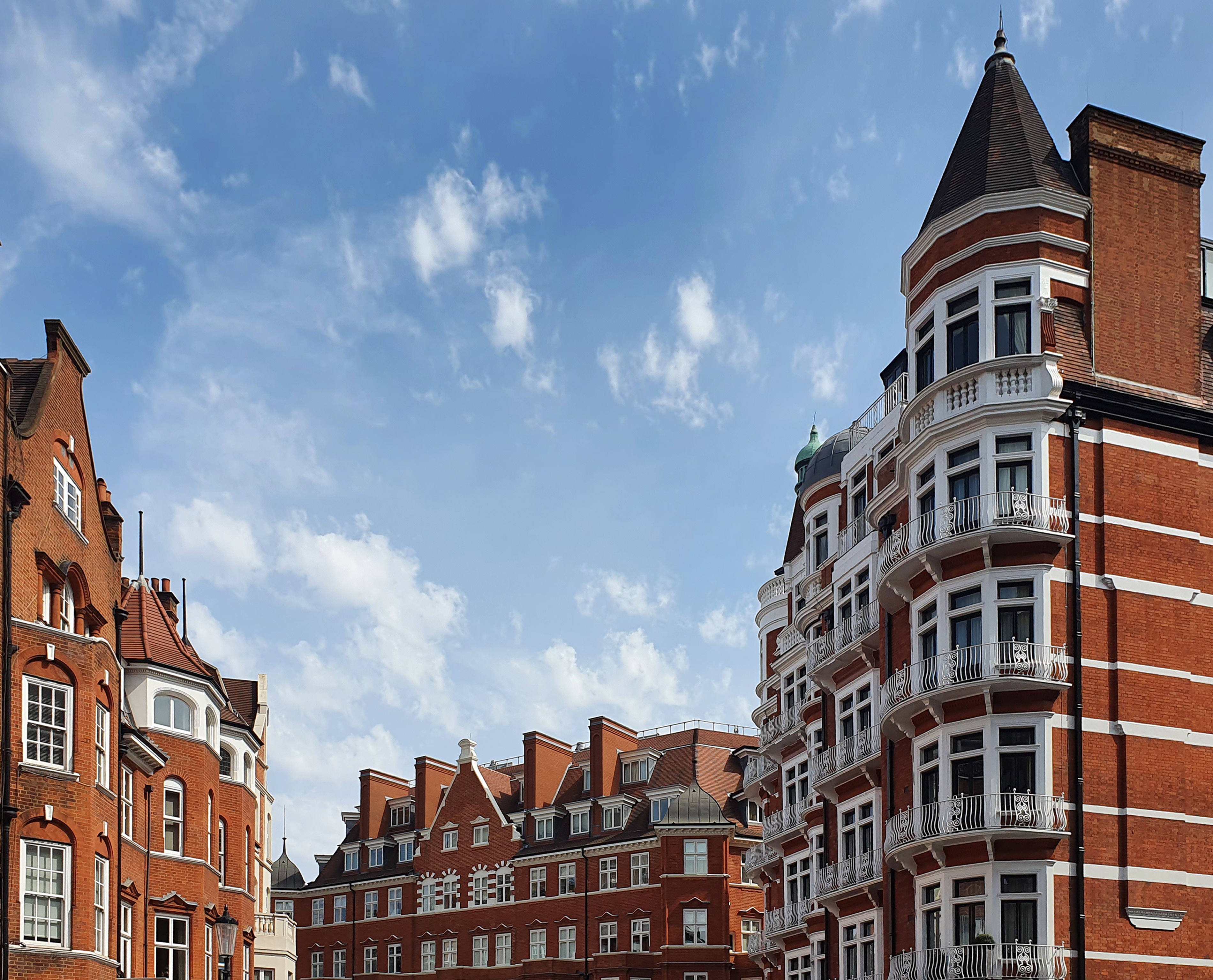 Victorian townhouses in London.