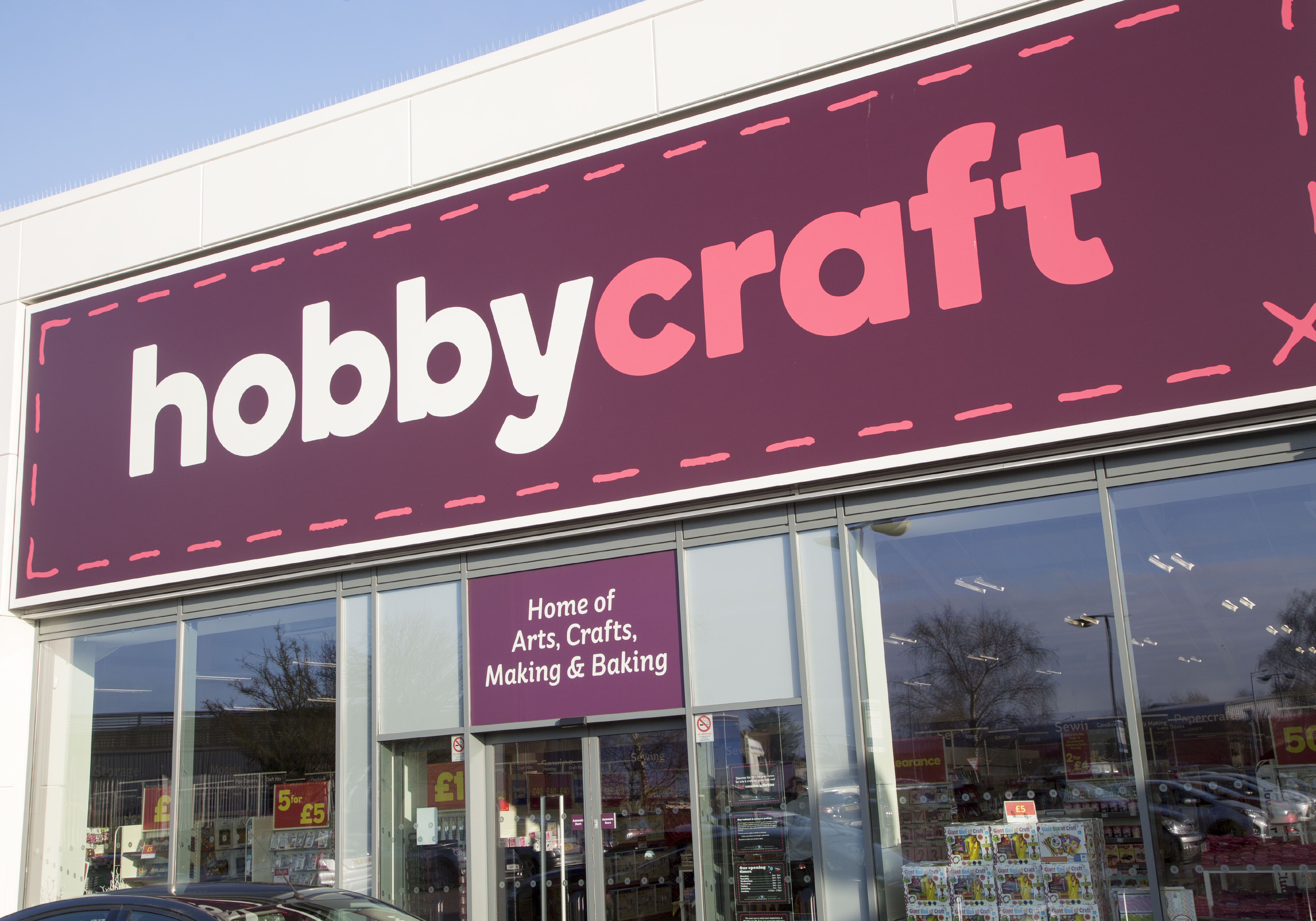 Hobbycraft store exterior.