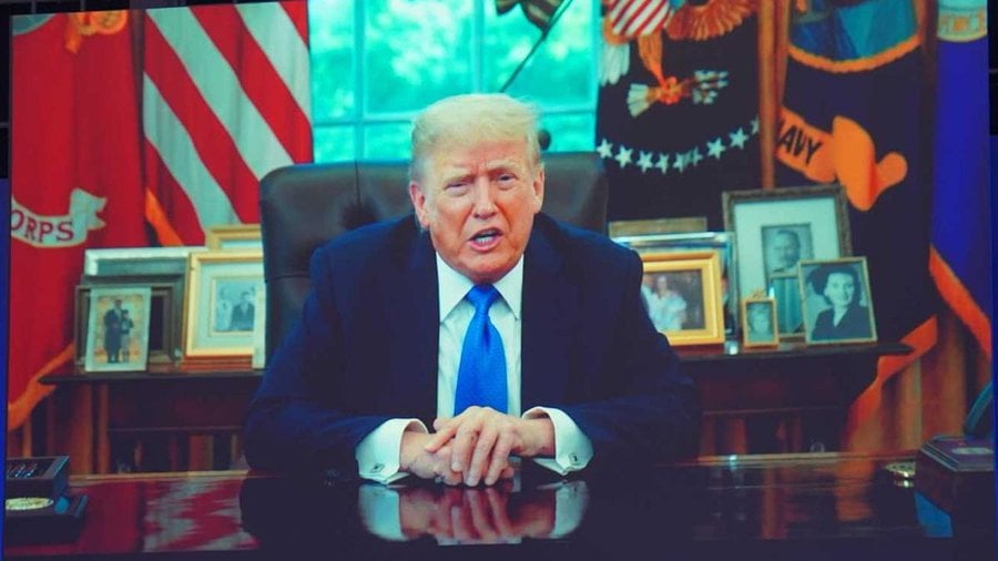 Donald Trump has officially crowned himself “the crypto president”—again. In a brief pre-recorded message played at Coinbase’s State of Crypto Summit, Trump leaned hard into his new favorite campaign narrative: that he’s the guy to save crypto from the bureaucratic abyss of Washington. “It’s an honor to be considered a crypto president,” Trump said in the 90-second clip, drawing a mix of cheers and eyebrow raises from the audience. 