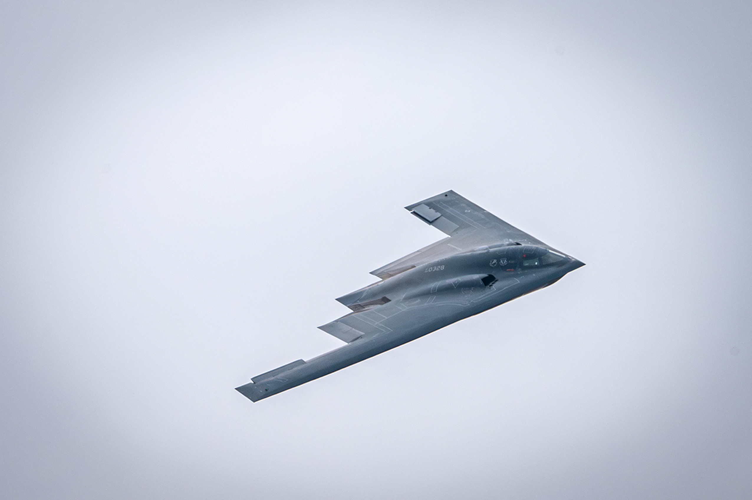 A US Air Force B-2 Spirit bomber.