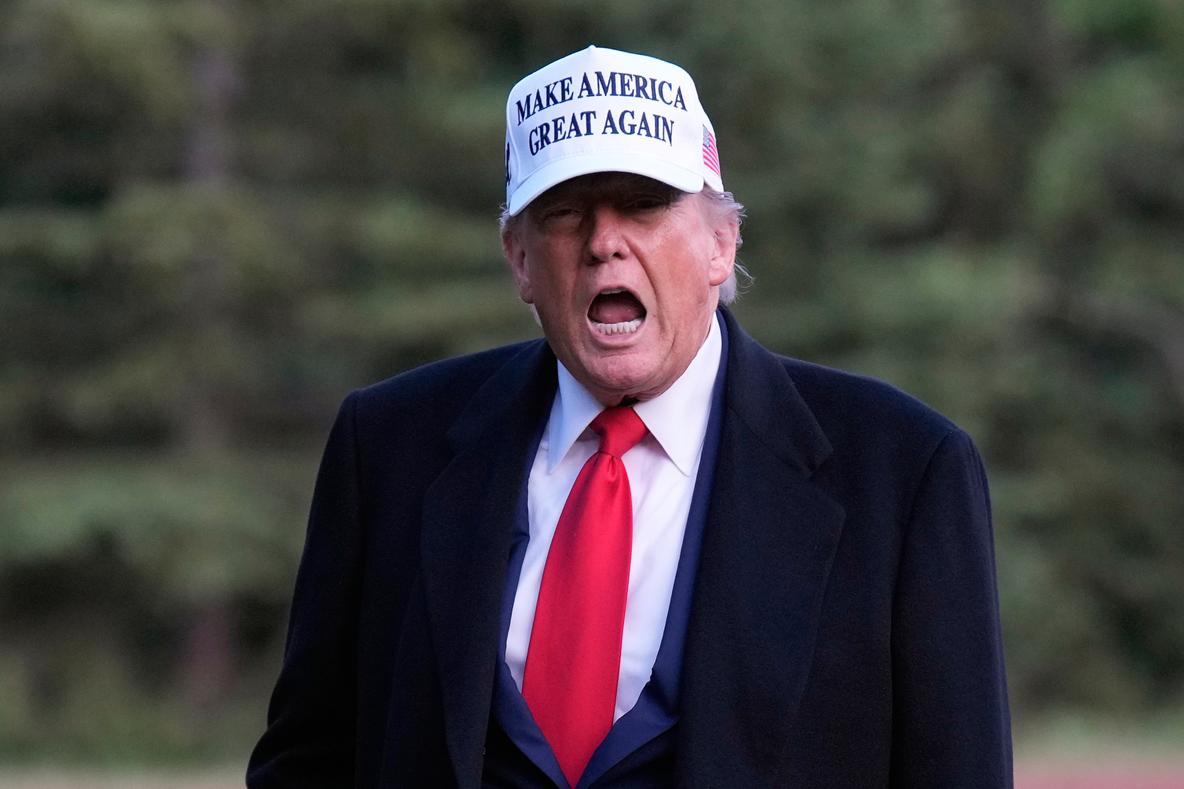 Donald Trump at the G7 Summit wearing a 