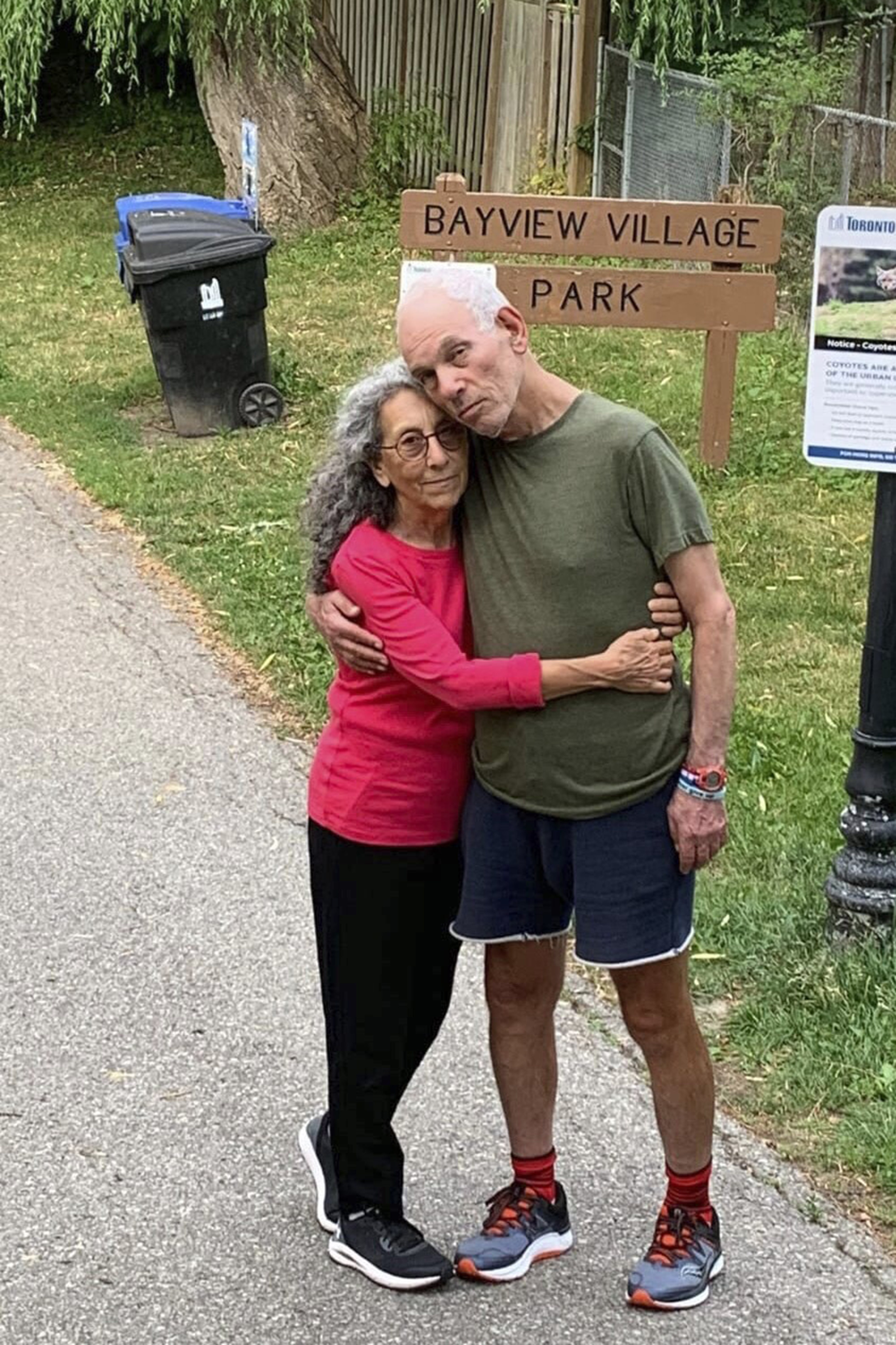 The couple were taking an early morning walk near their home in Kibbutz Nir Oz on the morning of Oct. 7 when Hamas terrorists burst across the border into Israel.