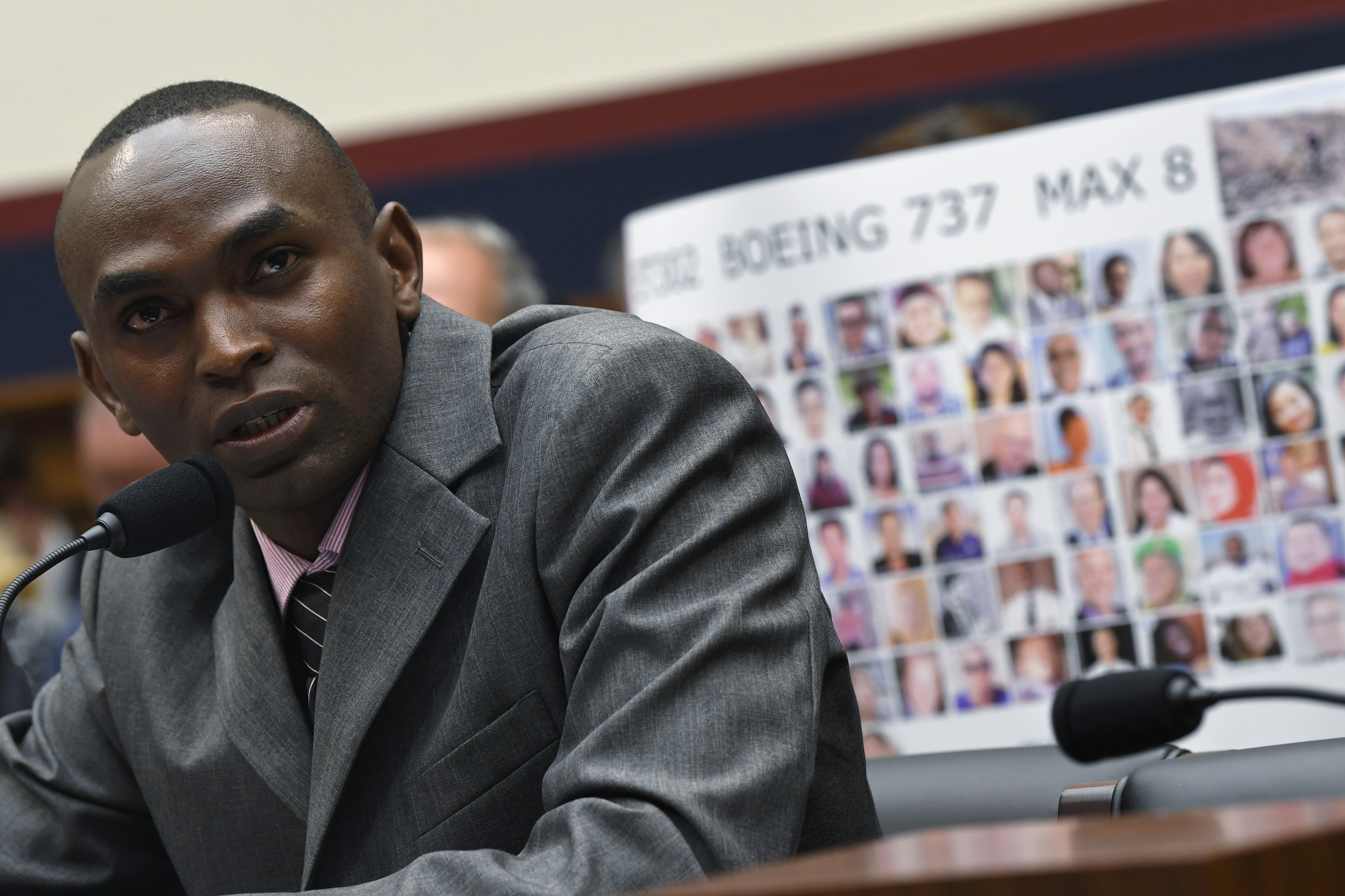 Paul Njoroge testifying at a House Transportation subcommittee hearing.